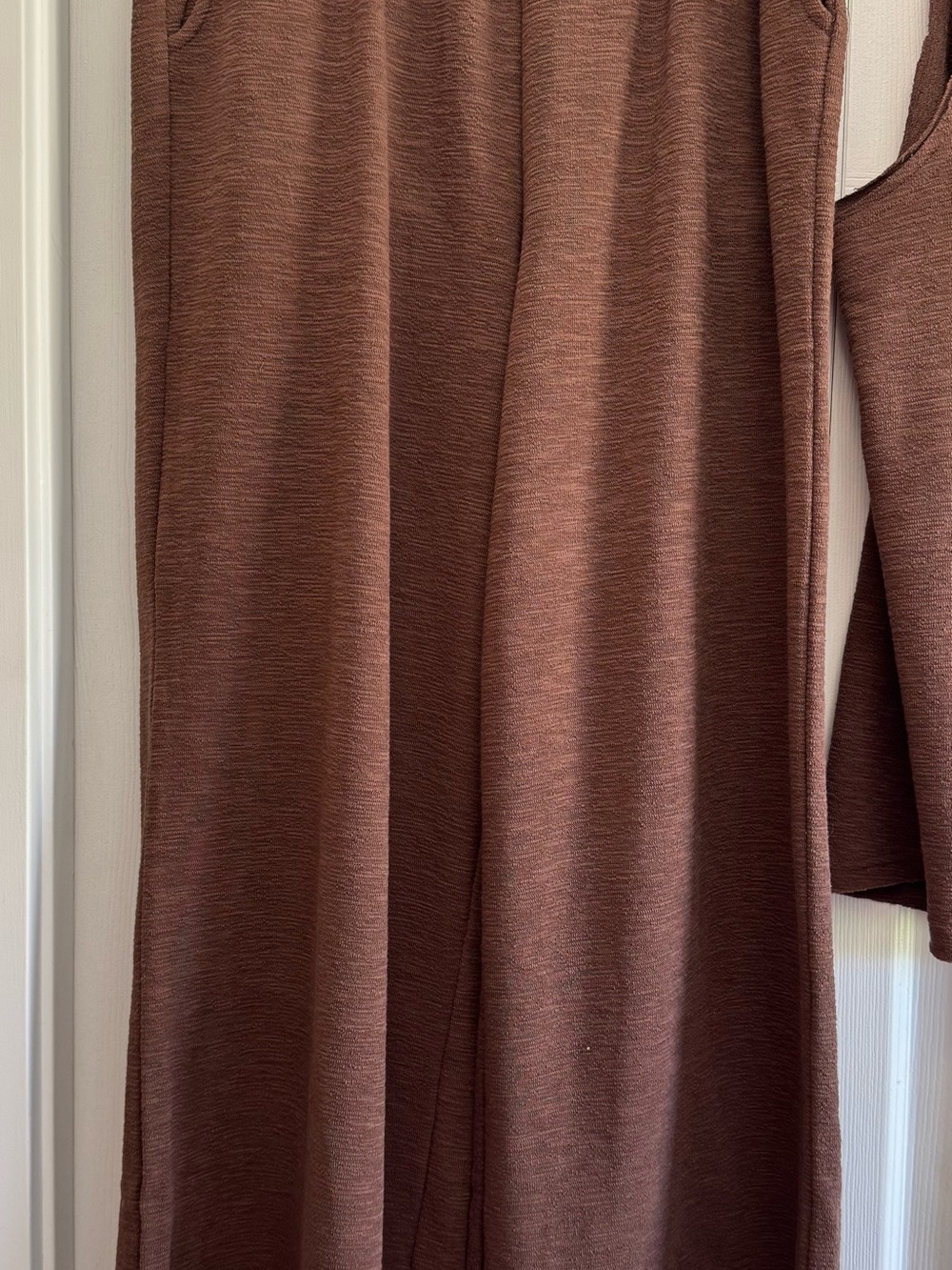 Zenana 2 Piece Set Tank & Wide Leg Pant with Pockets Brown Large Brand NEW - Picture 5 of 6